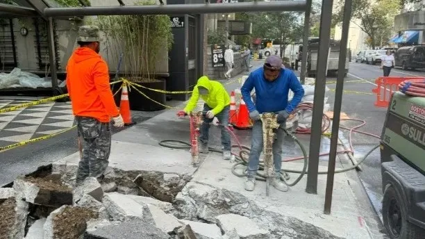 Team doing SIdewalk Repair